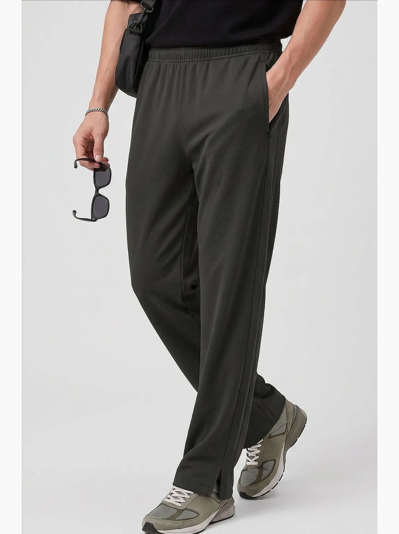 Pantalon de jogging homme en mélange de viscose tommy Vert kaki - Kiabi