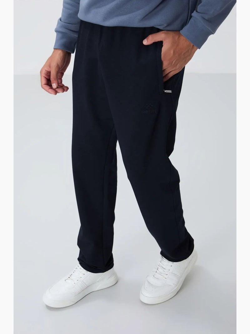 Pantalon de jogging homme slim à jambe droite tommy Bleu lagon - Kiabi