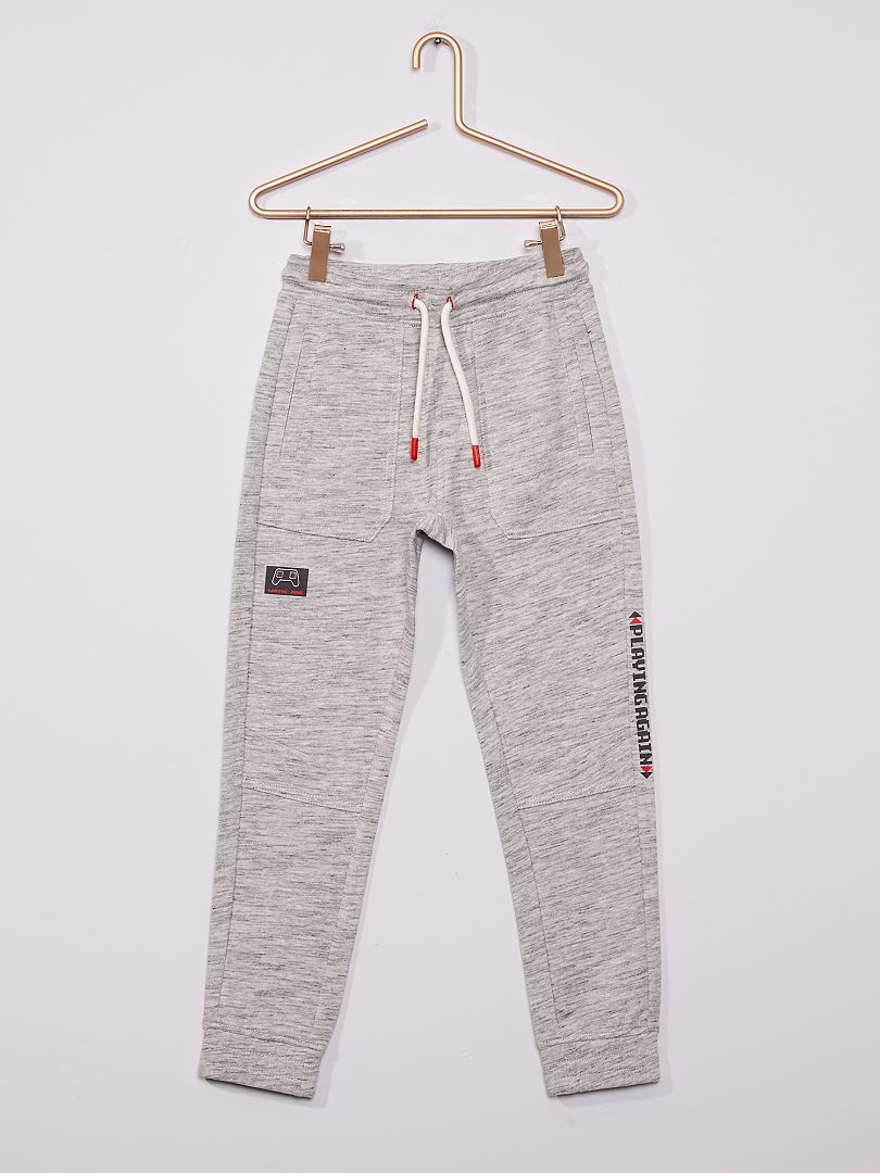 Pantalon de jogging imprimé gris - Kiabi