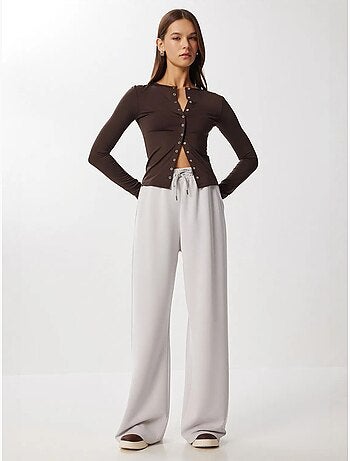 Pantalon de jogging jambe large à taille à cordon istanbul