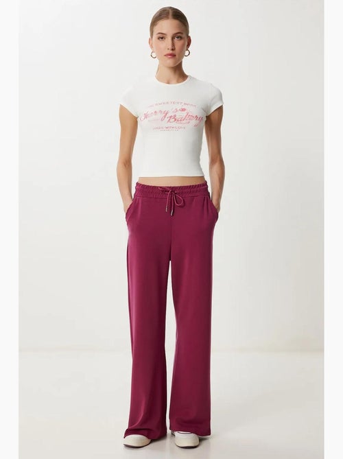 Pantalon de jogging jambe large à taille à cordon istanbul - Kiabi Pantalon de jogging jambe large à taille à cordon istanbul - Kiabi