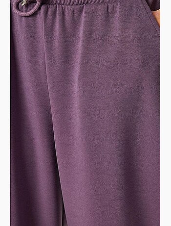Pantalon de jogging jambe large à taille à cordon istanbul