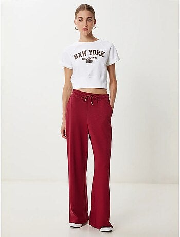 Pantalon de jogging jambe large à taille à cordon istanbul