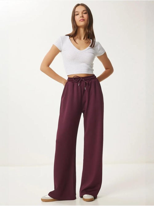 Pantalon de jogging jambe large à taille à cordon istanbul - Kiabi Pantalon de jogging jambe large à taille à cordon istanbul - Kiabi