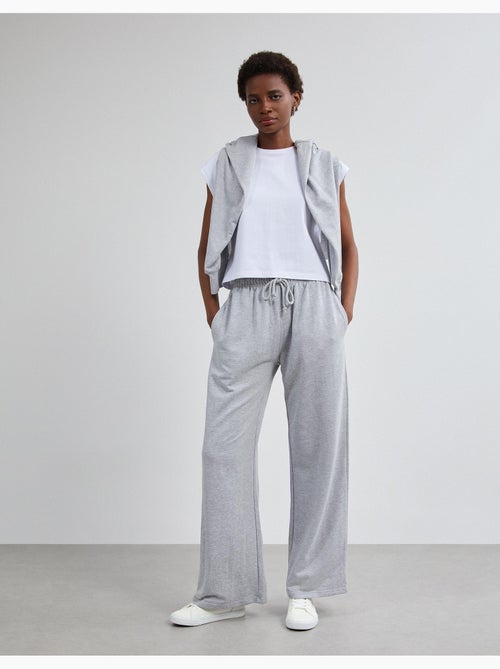 Pantalon de jogging jambe large, mo fashion - Kiabi Pantalon de jogging jambe large, mo fashion - Kiabi