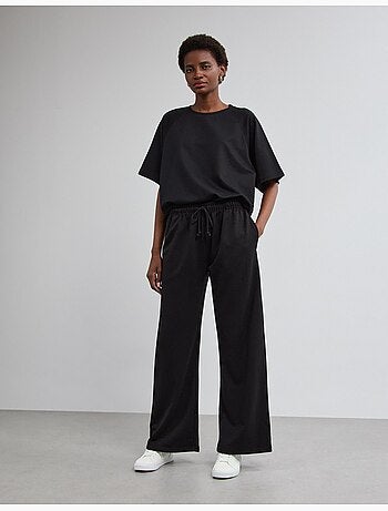 Pantalon de jogging jambe large, mo fashion