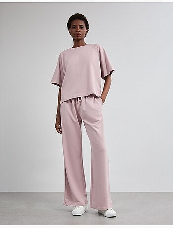 Pantalon de jogging jambe large, mo fashion