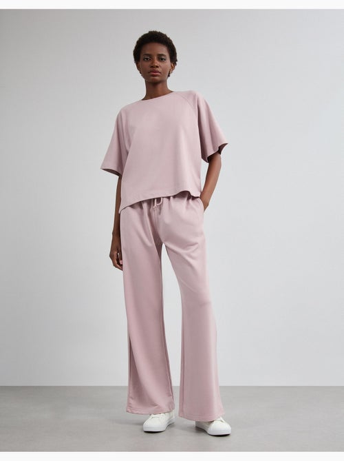 Pantalon de jogging jambe large, mo fashion - Kiabi Pantalon de jogging jambe large, mo fashion - Kiabi