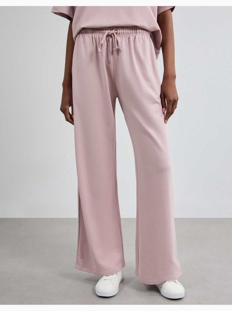 Pantalon de jogging jambe large, mo fashion Violet - Kiabi