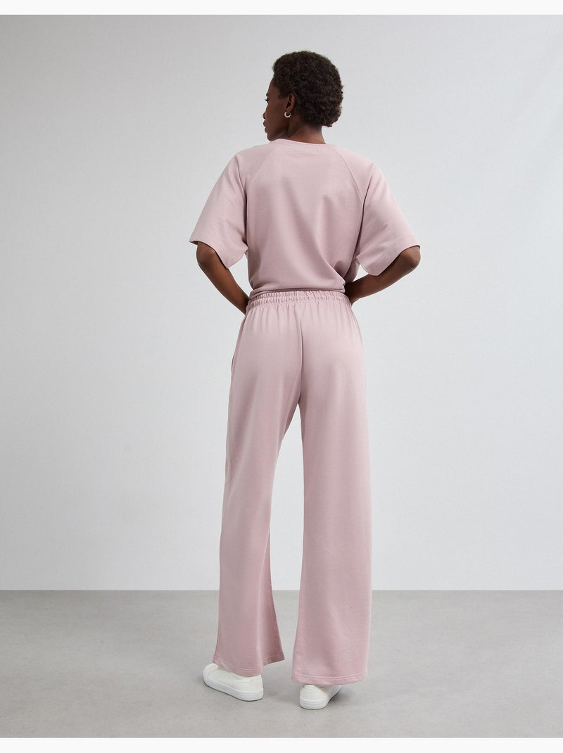 Pantalon de jogging jambe large, mo fashion Violet - Kiabi