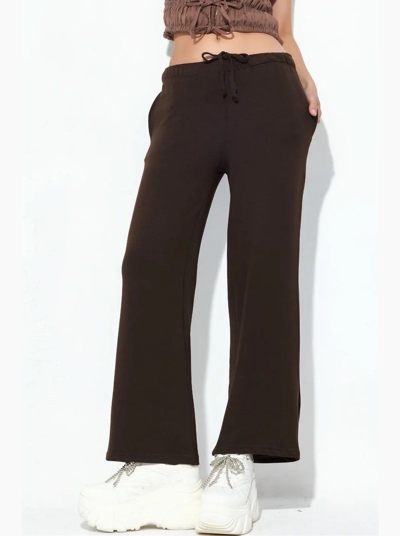 Pantalon de jogging large à enfiler busem Marron chocolat - Kiabi