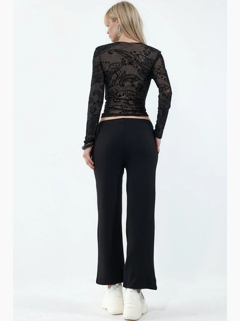 Pantalon de jogging large à enfiler busem Noir - Kiabi