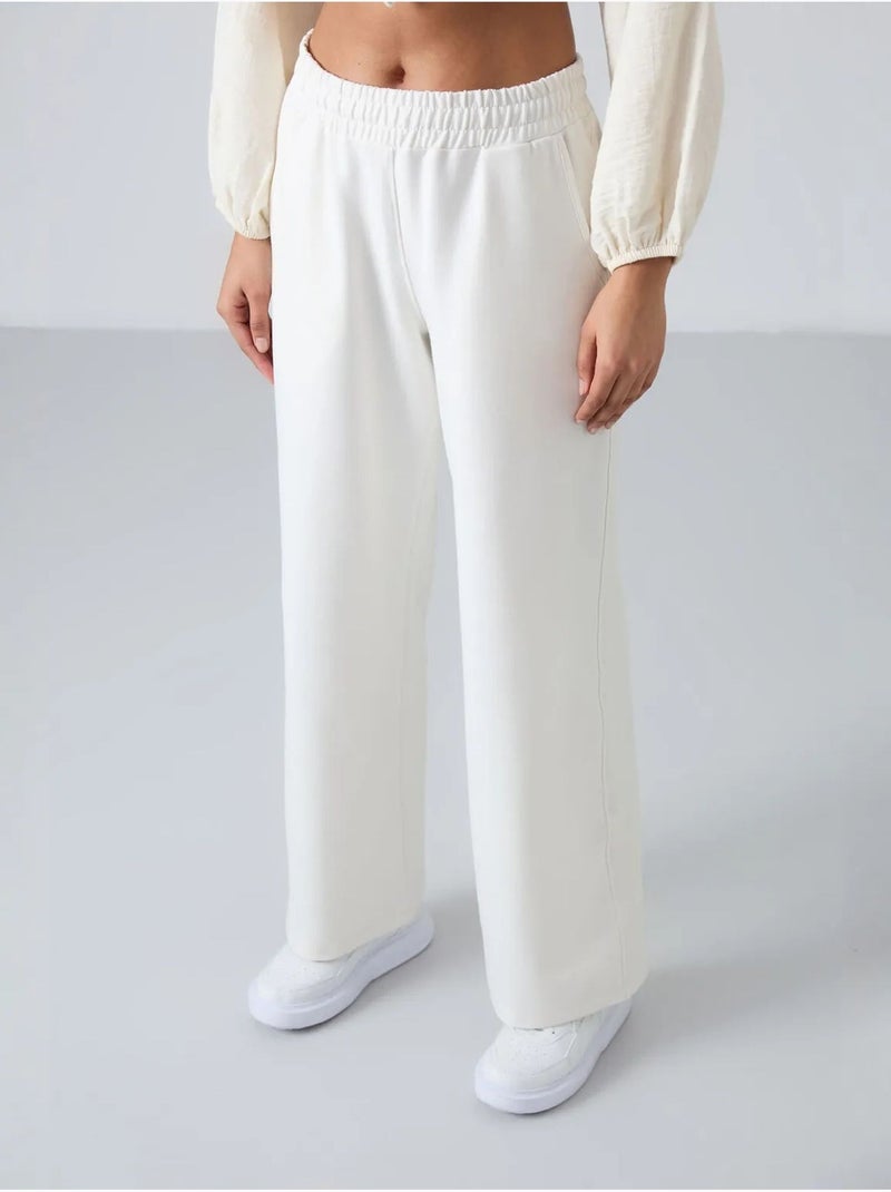 Pantalon de jogging large à enfiler tommy Blanc - Kiabi