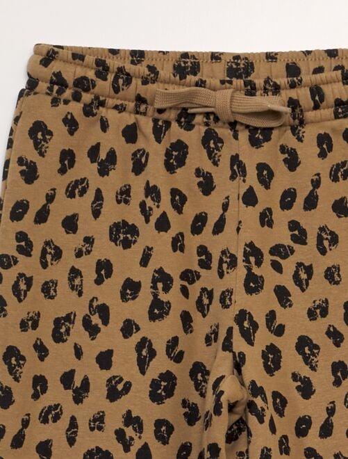 Pantalon de jogging motif léopard - Kiabi