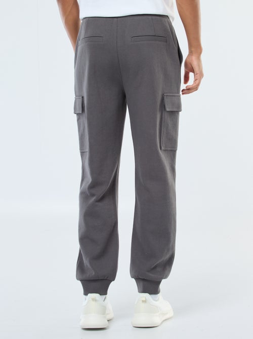 Pantalon de jogging multi-poches uni - Kiabi