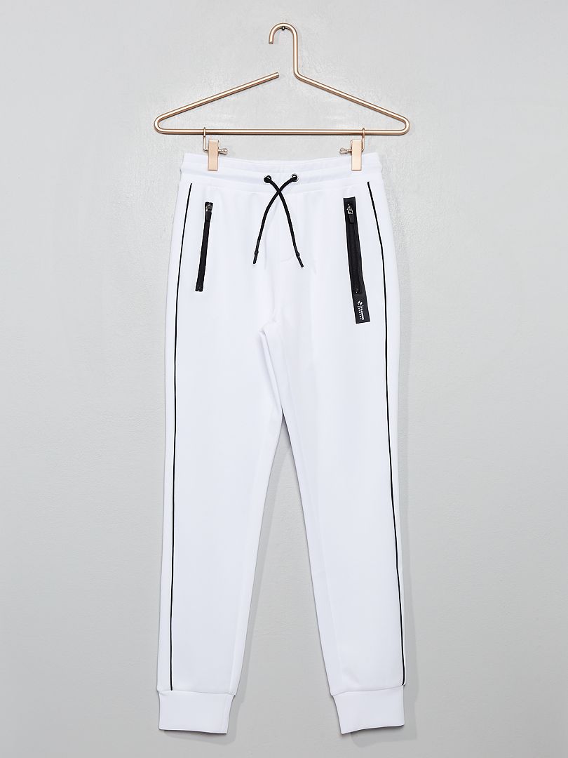 Pantalon de jogging néoprène blanc - Kiabi