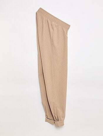 Pantalon de jogging pour femme en maille légère à taille élastiquée
