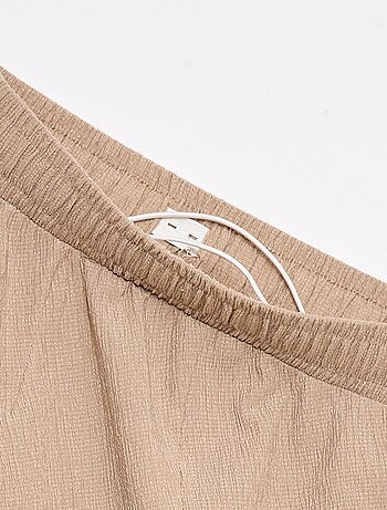 Pantalon de jogging pour femme en maille légère à taille élastiquée
