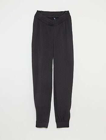 Pantalon de jogging pour femme en maille légère à taille élastiquée
