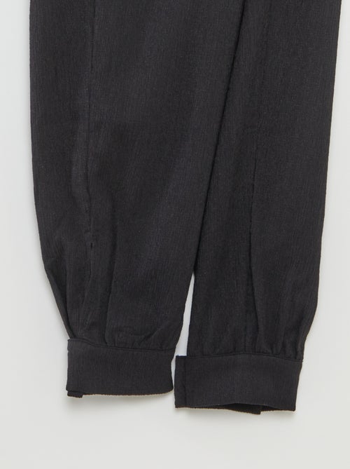 Pantalon de jogging pour femme en maille légère à taille élastiquée - Kiabi Pantalon de jogging pour femme en maille légère à taille élastiquée - Kiabi