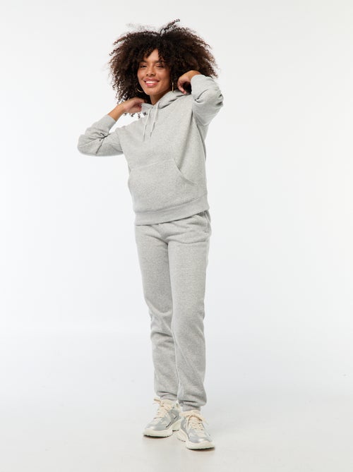 Pantalon de jogging pour femme en maille lourde à taille standard - Kiabi Pantalon de jogging pour femme en maille lourde à taille standard - Kiabi