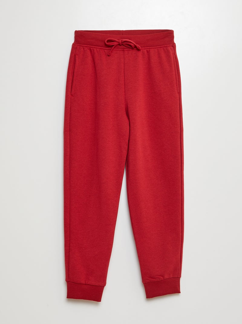 Pantalon de jogging rouge - Kiabi