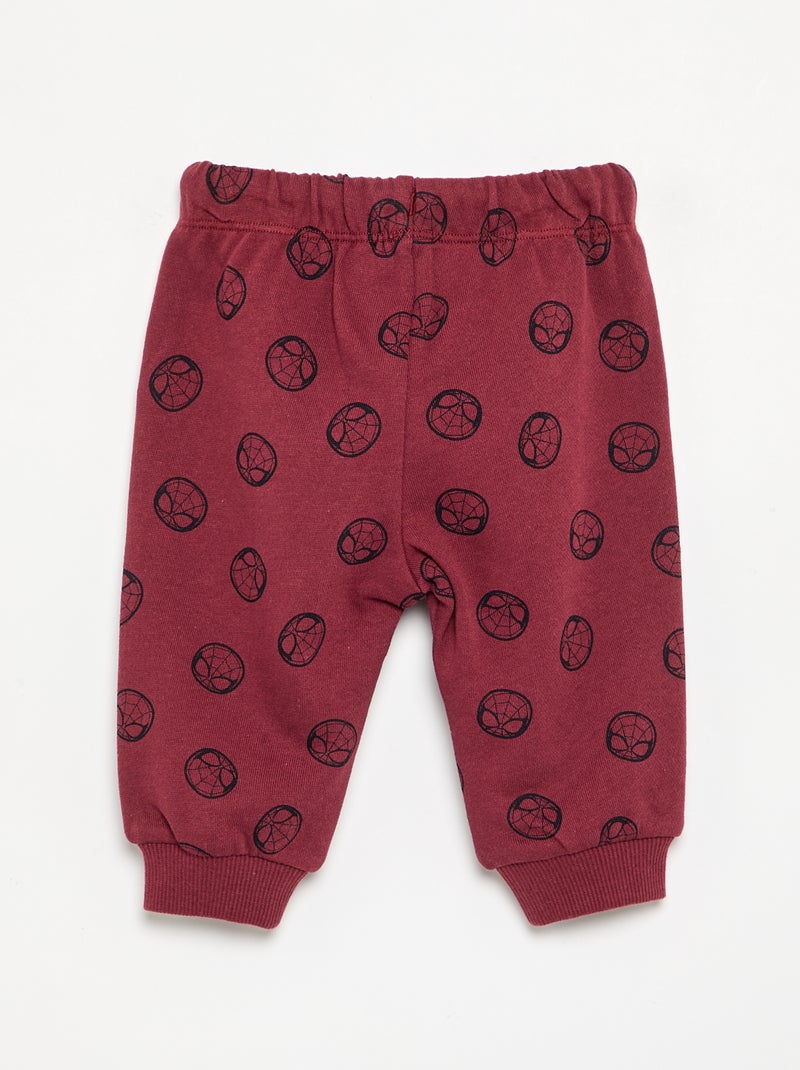 Pantalon de jogging 'Spider-Man' 'Marvel' Rouge - Kiabi