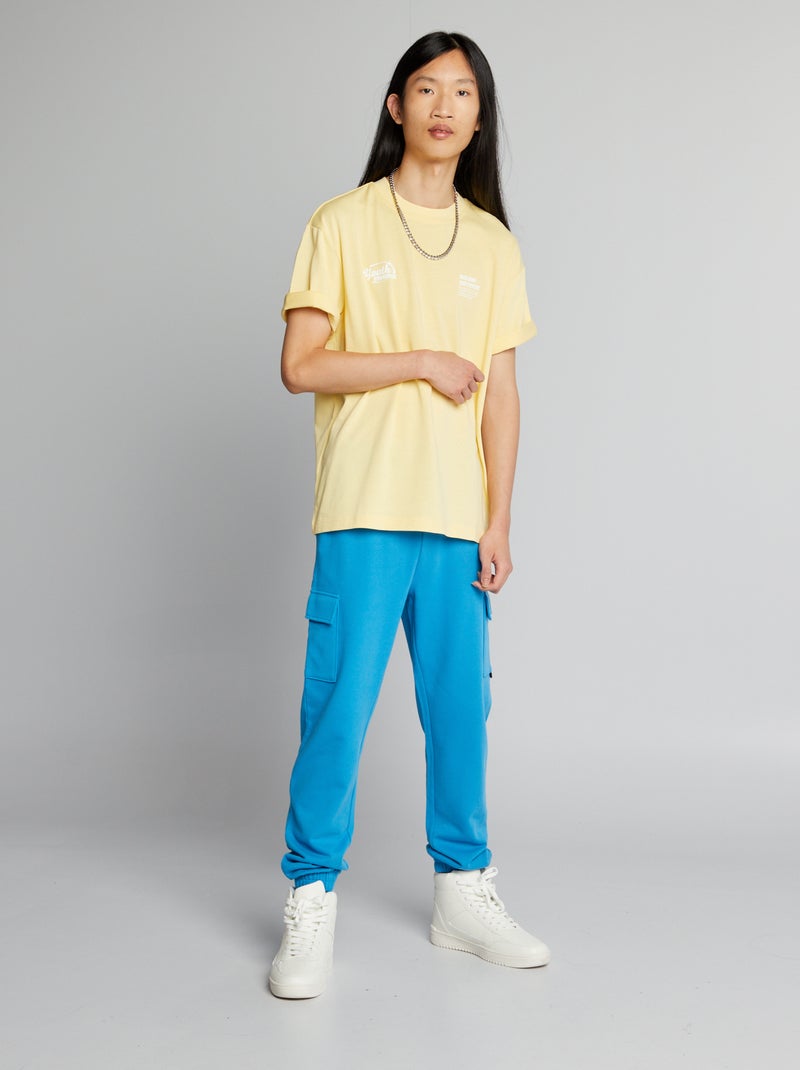 Pantalon de jogging style cargo Bleu - Kiabi