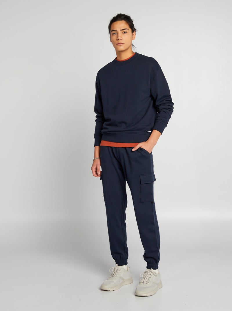 Pantalon de jogging style cargo Bleu marine - Kiabi