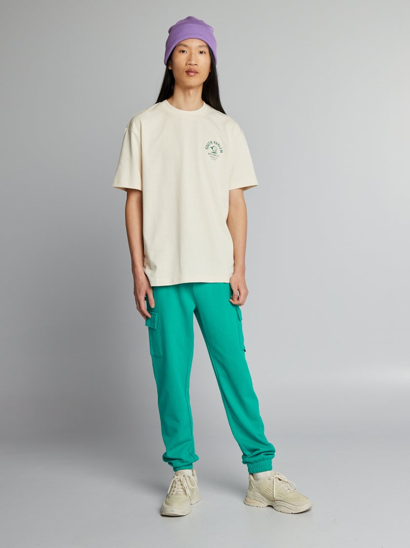 Pantalon de jogging style cargo vert - Kiabi