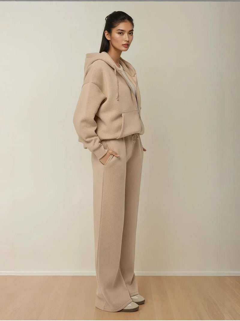 Pantalon de jogging surdimensionné à jambes larges hiccup Beige naturel - Kiabi