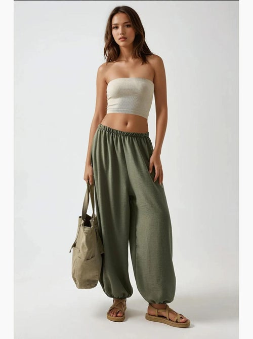 Pantalon de jogging taille basse coupe ample hiccup - Kiabi Pantalon de jogging taille basse coupe ample hiccup - Kiabi