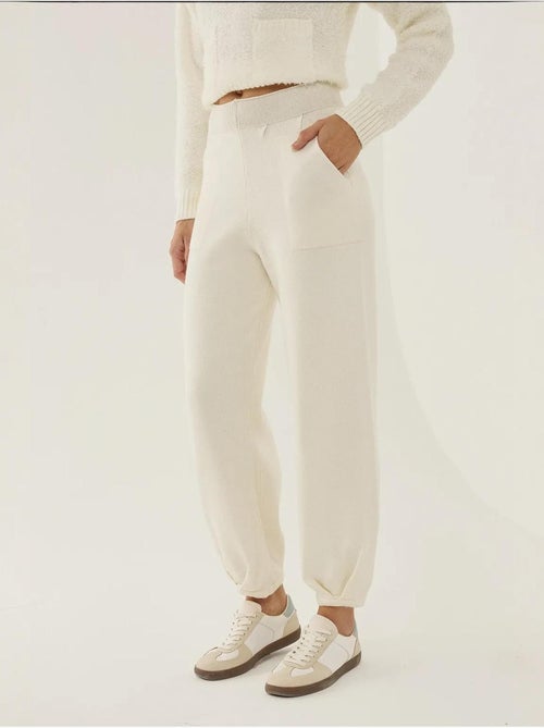 Pantalon de jogging tricoté taille haute - Kiabi Pantalon de jogging tricoté taille haute - Kiabi