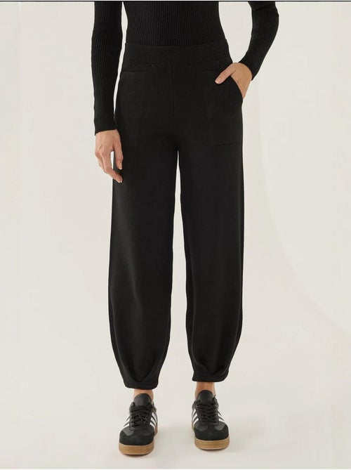 Pantalon de jogging tricoté taille haute - Kiabi Pantalon de jogging tricoté taille haute - Kiabi