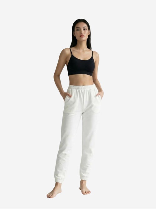 Pantalon de jogging uni à taille élastique my fashion - Kiabi Pantalon de jogging uni à taille élastique my fashion - Kiabi
