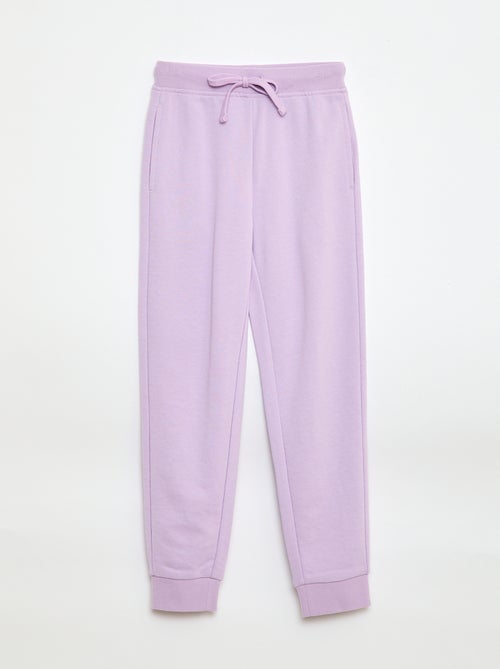 Pantalon de jogging uni avec taille élastiquée - Kiabi