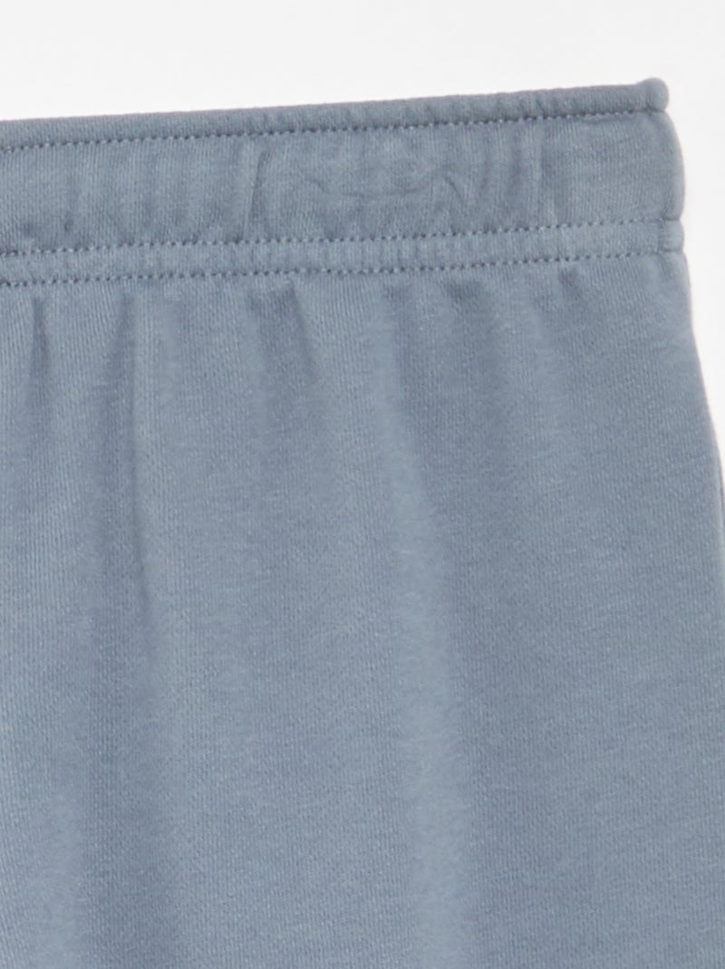 Pantalon de jogging uni en French Terry Bleu - Kiabi