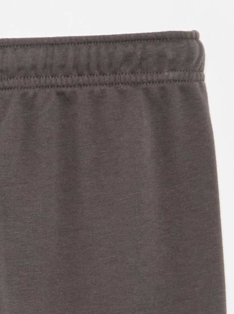 Pantalon de jogging uni en French Terry Gris - Kiabi