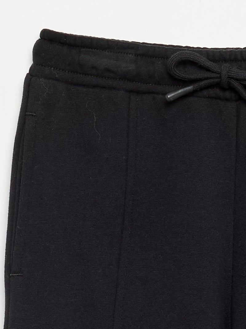 Pantalon de jogging uni Noir - Kiabi
