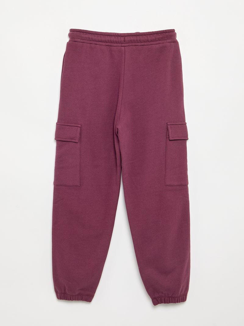 Pantalon de jogging uni Violet - Kiabi