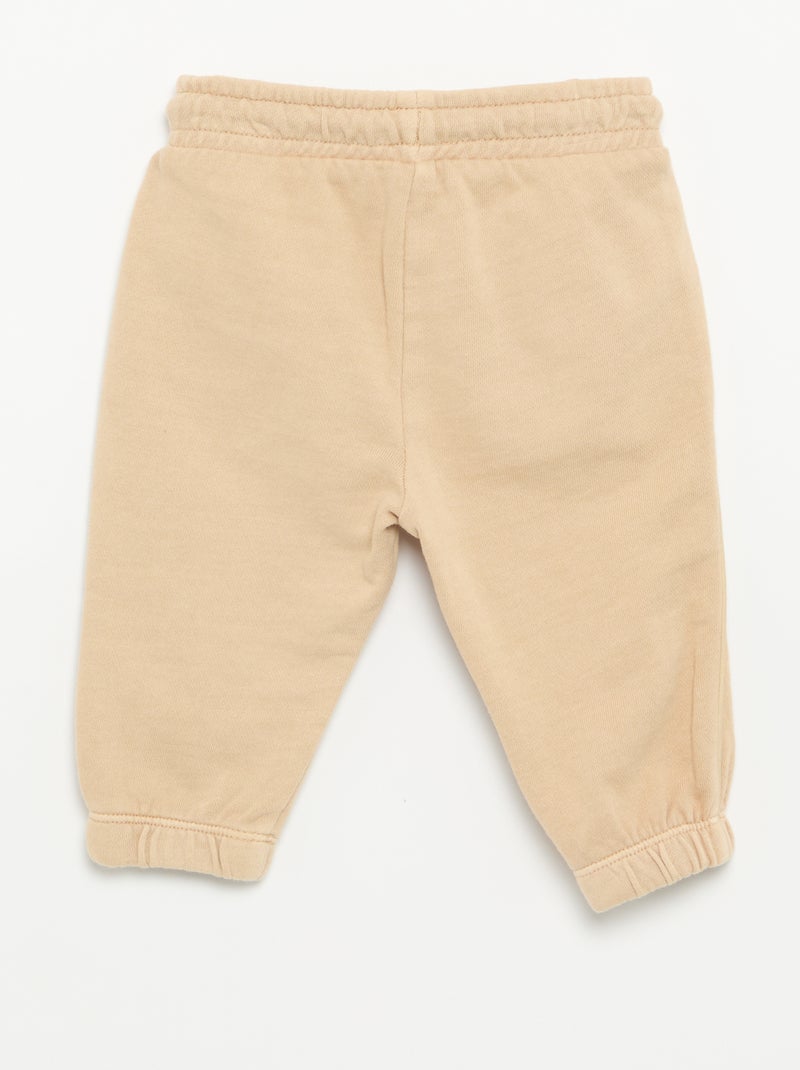 Pantalon de jogging unie Beige - Kiabi