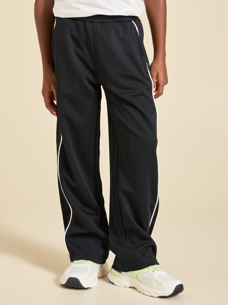 Pantalon de jogging wide leg Noir - Kiabi