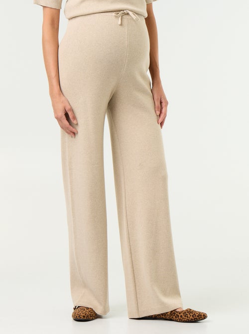 Pantalon de maternité large en maille - Kiabi Pantalon de maternité large en maille - Kiabi