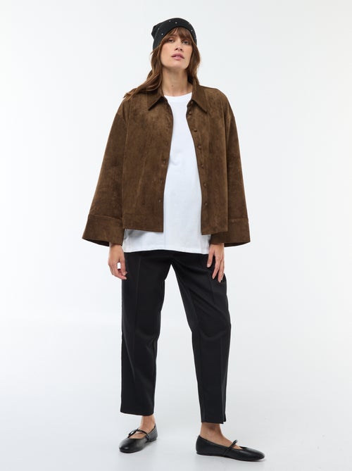 Pantalon de maternité large en maille Milano - Kiabi