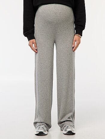 Pantalon de maternité large en rib