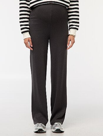 Pantalon de maternité large en rib