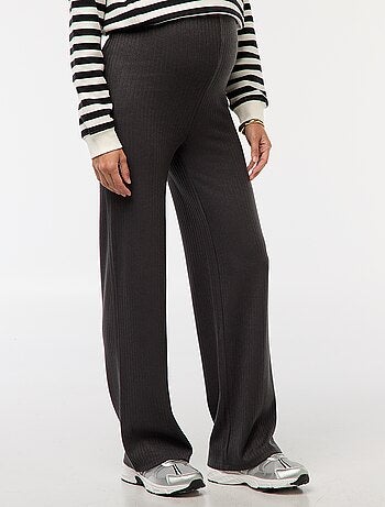 Pantalon de maternité large en rib
