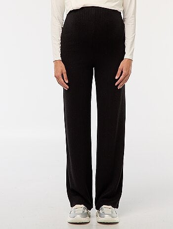 Pantalon de maternité large en rib