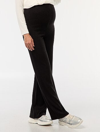 Pantalon de maternité large en rib