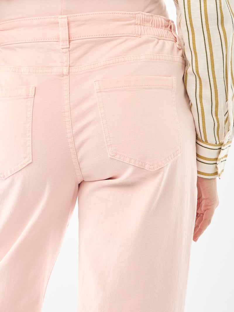 Pantalon de maternité wide leg Rose - Kiabi
